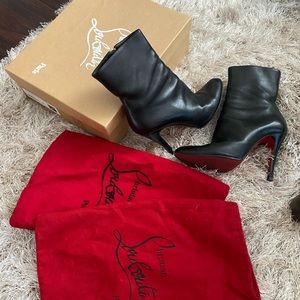 Christian louboutin black ankle boots